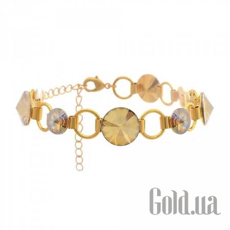 Женский браслет Женский браслет с кристаллами Swarovski в позолоте