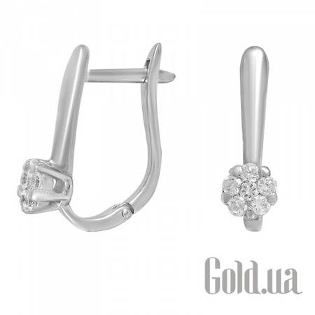 Серьги Золотые серьги с куб.циркониями