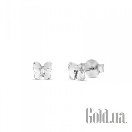 Пусеты (гвоздики) Серьги с кристаллами Swarovski