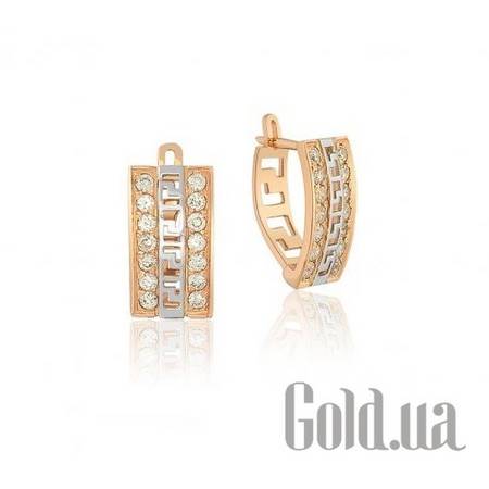 Серьги Золотые серьги с куб. циркониями