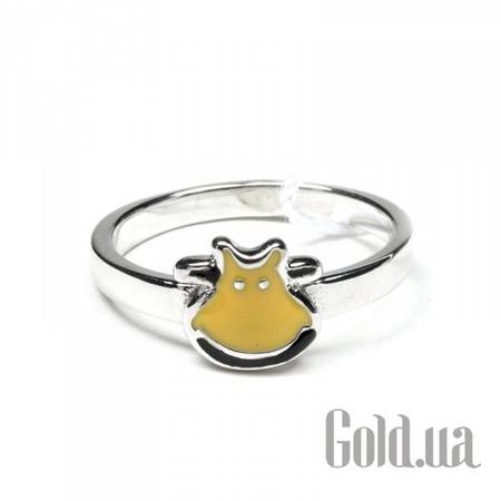 Кольцо Детское серебряное кольцо с эмалью, 14