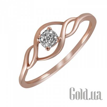 Кольцо Золотое кольцо с бриллиантом, 16.5