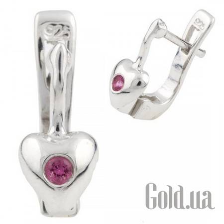 Серьги Серебряные серьги с куб. циркониями