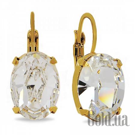 Серьги Серьги с кристаллами Swarovski в позолоте