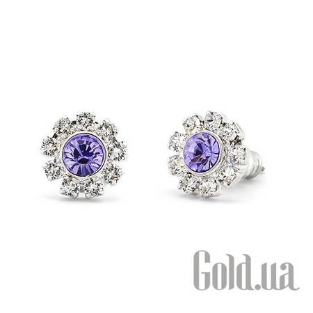 Пусеты (гвоздики) Серьги с кристаллами Swarovski