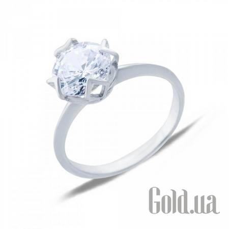 Кольцо Cеребряное кольцо с куб. цирконием, 15.5