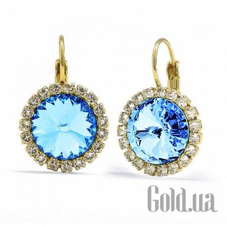 Серьги Серьги с кристаллами Swarovski в позолоте