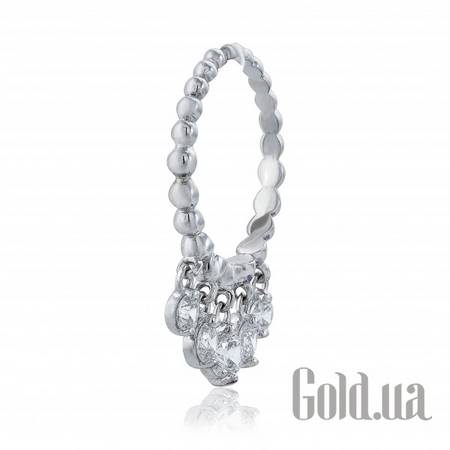 Кольцо Женское золотое кольцо с цирконием Swarovski Zirconia, 17