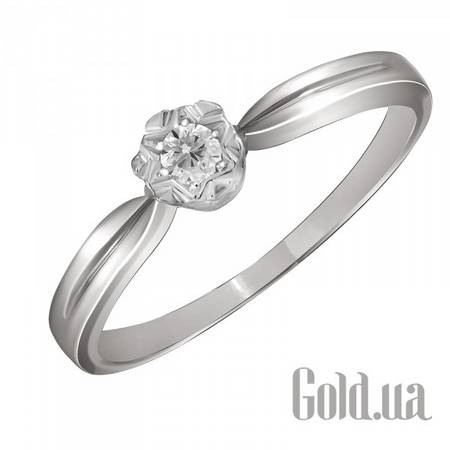 Кольцо Золотое кольцо с бриллиантом 0,065 карат, 17