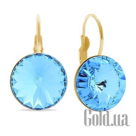 Серьги Серьги с кристаллами Swarovski в позолоте