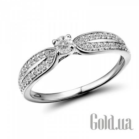 Кольцо Золотое кольцо с бриллиантами , 17.5