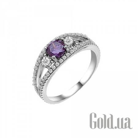Женские кольца Женское серебряное кольцо с куб. циркониями, 18.5