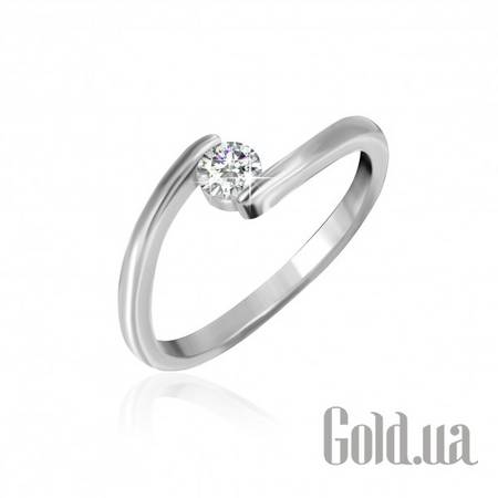 Кольцо Серебряное кольцо с куб. цирконием, 18.5