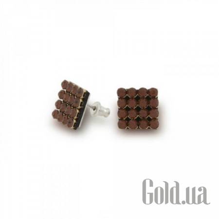 Пусеты (гвоздики) Серьги с кристаллами Swarovski