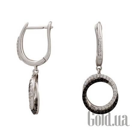 Серьги Золотые серьги с бриллиантами