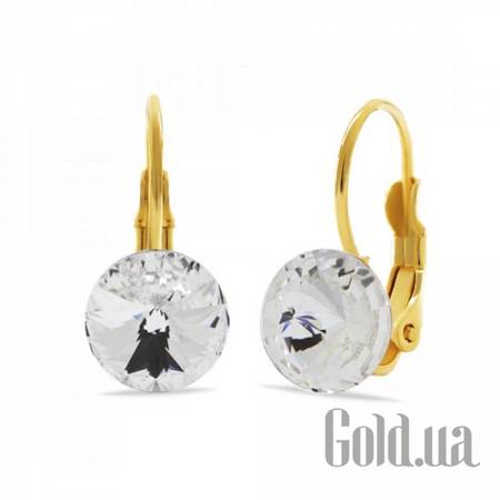 Серьги Серьги с кристаллами Swarovski в позолоте