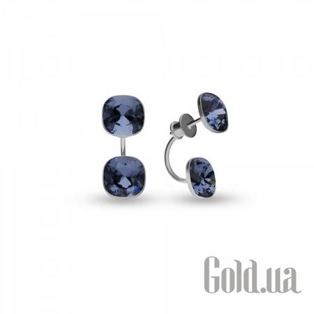 Пусеты (гвоздики) Серьги с кристаллами Swarovski