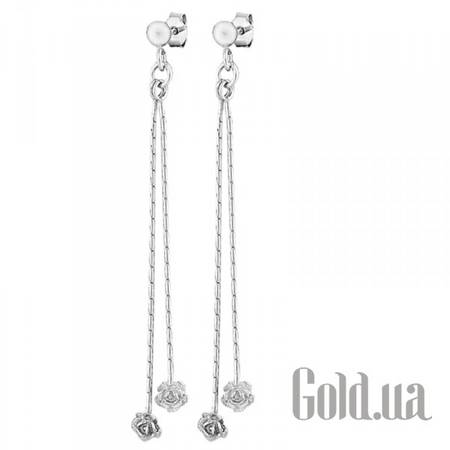 Серьги с подвесками Серебряные серьги