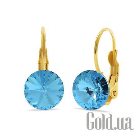 Серьги Серьги с кристаллами Swarovski в позолоте