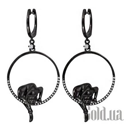 Серьги с подвесками Золотые серьги с бриллиантами