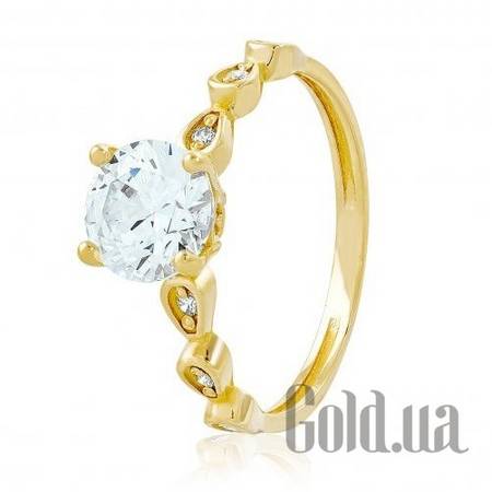 Кольцо Золотое кольцо с циркониями Swarovski Zirconia, 17