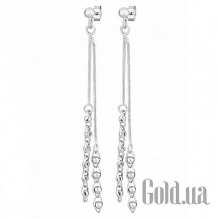 Серьги с подвесками Серебряные серьги