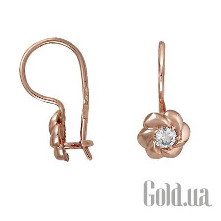 Детские серьги Золотые серьги с куб.циркониями