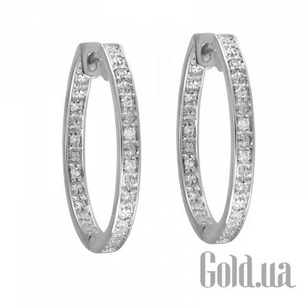 Серьги Золотые серьги с бриллиантами