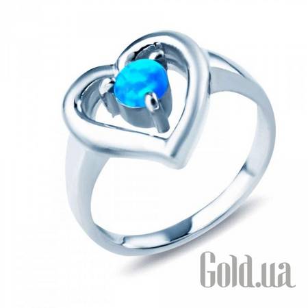 Кольцо Akvamarin Серебряное кольцо с опалом, 16