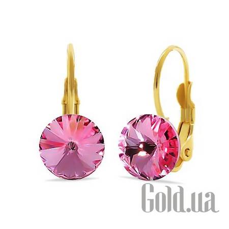 Серьги Серьги с кристаллами Swarovski в позолоте