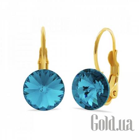 Серьги Серьги с кристаллами Swarovski в позолоте