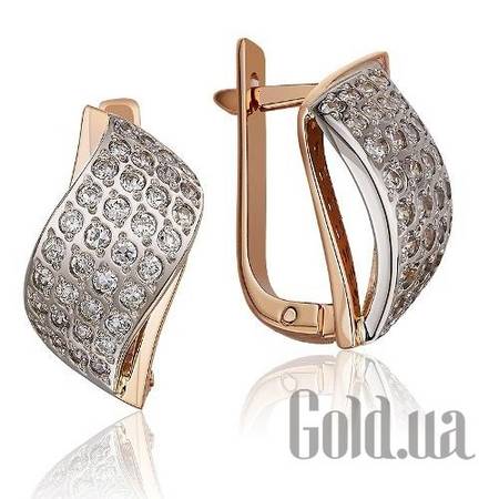 Серьги Золотые серьги с куб.циркониями