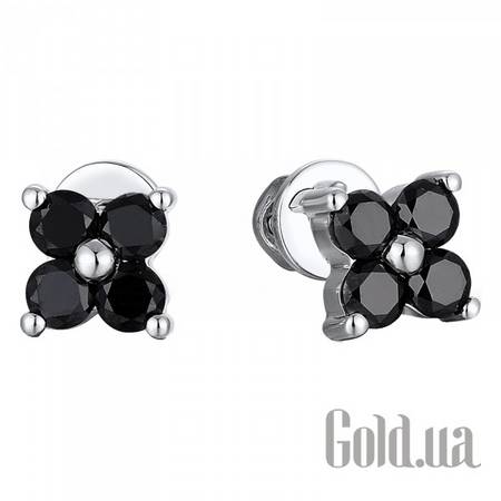 Серьги-гвоздики Золотые серьги с бриллиантами
