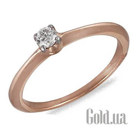 Кольцо Золотое кольцо с бриллиантом, 16.5