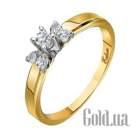 Кольцо Золотое кольцо с бриллиантами, 15.5