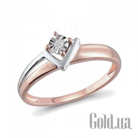 Кольцо Золотое кольцо с бриллиантом, 18
