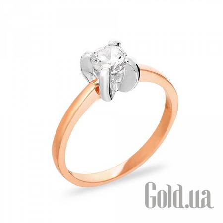 Кольцо Золотое кольцо с куб. цирконием, 15