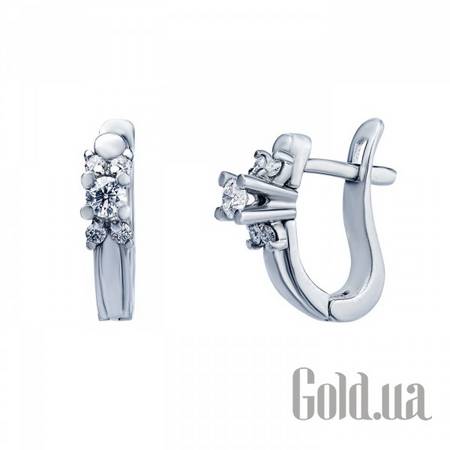Серьги Золотые серьги с бриллиантами