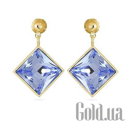 Серьги с подвесками Серьги с кристаллами Swarovski в позолоте