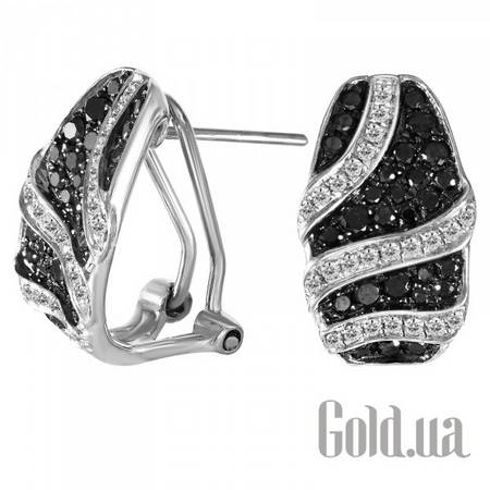 Серьги Золотые серьги с бриллиантами