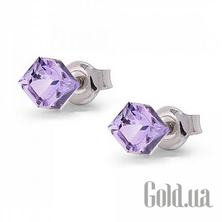 Пусеты (гвоздики) Серьги с кристаллами Swarovski