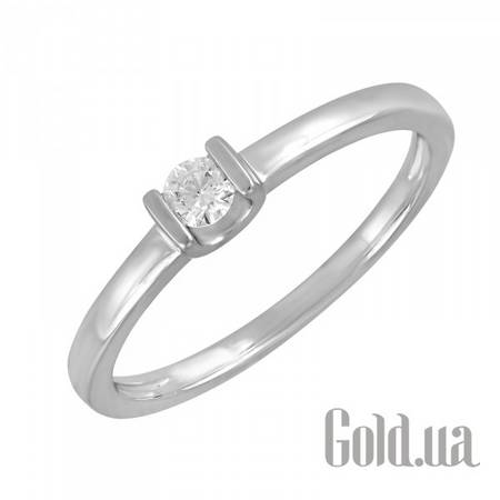 Кольцо Золотое кольцо с бриллиантом, 17.5