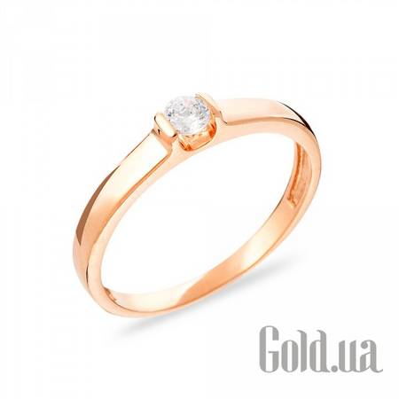 Кольцо Золотое кольцо с куб. цирконием, 18