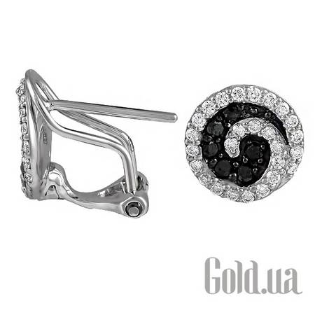 Серьги Золотые серьги с бриллиантами