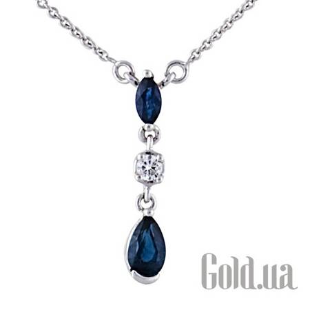 Колье Золотое колье с бриллиантами и сапфирами, 40