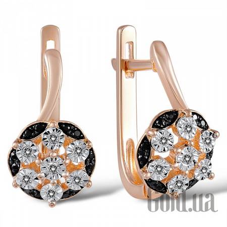 Серьги Золотые серьги с бриллиантами