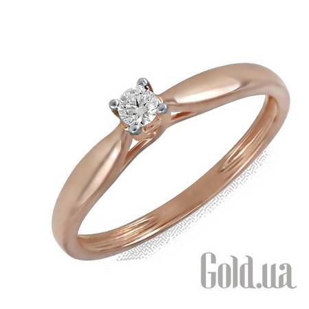 Кольцо Золотое кольцо с бриллиантом, 16.5