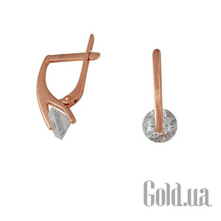 Серьги Золотые серьги с куб. циркониями