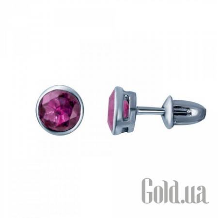 Серьги-гвоздики Серебряные серьги с куб. циркониями