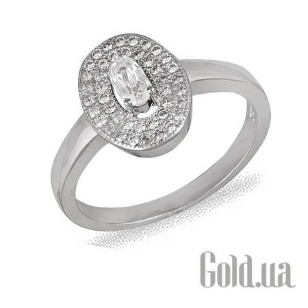 Кольцо Серебряное кольцо с куб. циркониями, 18